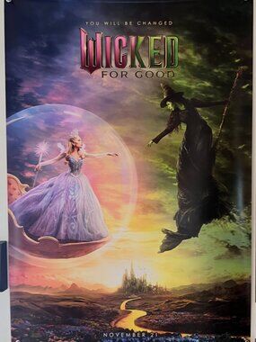 WICKED FOR GOOD (2025) - ORIGINAL DOUBLE SIDED MOVIE POSTER